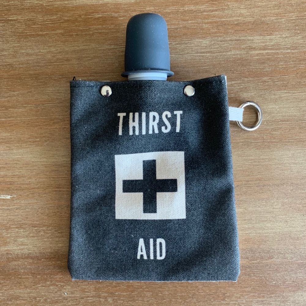 Tote+Able Canvas Flask Shot Glass Lid 4oz